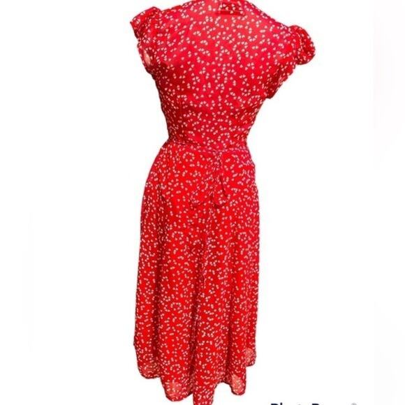 Urban Outfitters Ref Dress With White Hearts Size XS - Picture 2 of 7